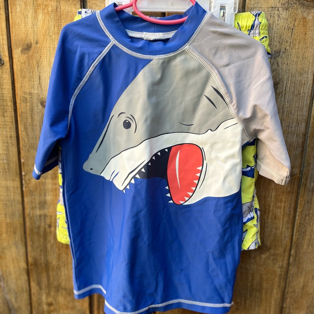 SUMMER IS HERE!!!
Carters Shark Rashguard and Swim Trunks